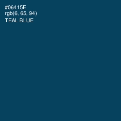 #06415E - Teal Blue Color Image